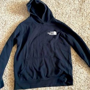 Large black northface hoodie